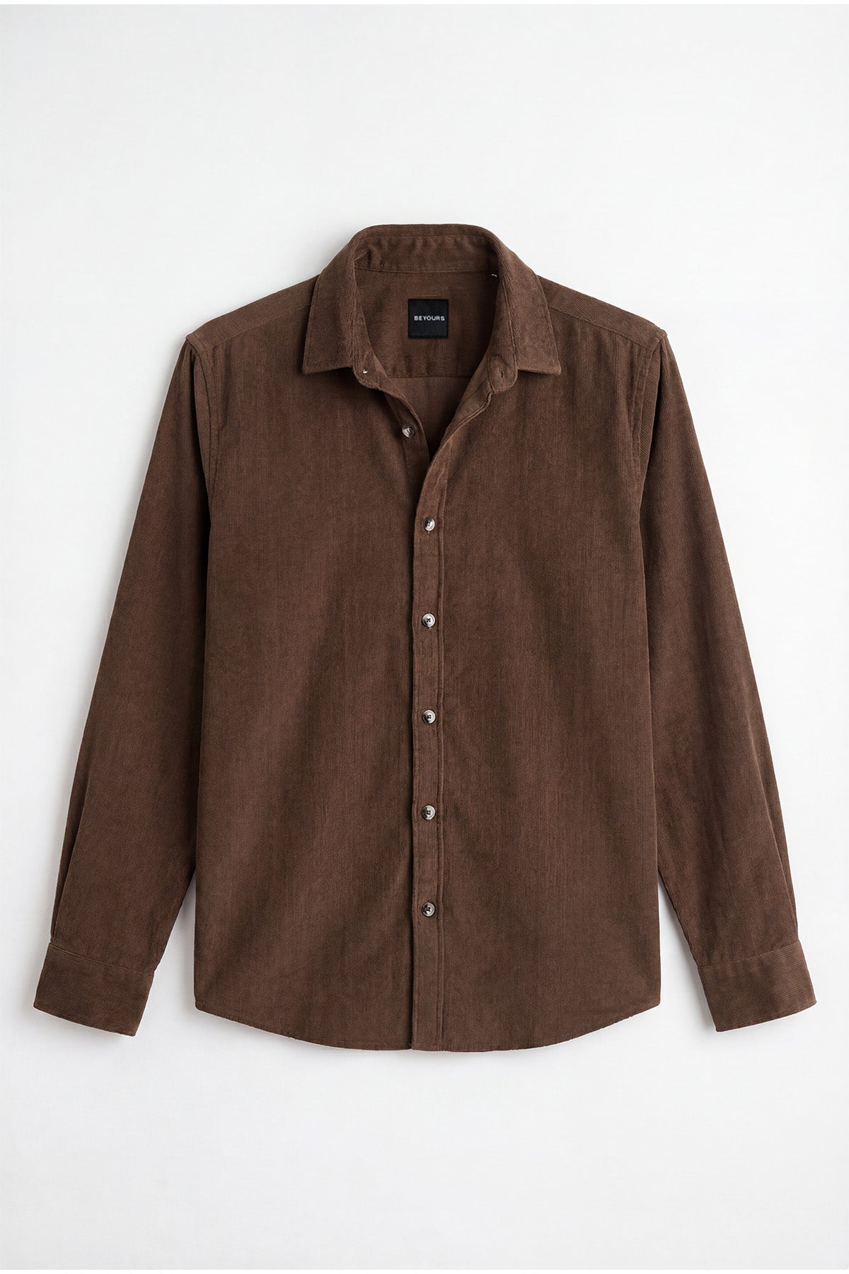 Dark Brown Corduroy Shirt
