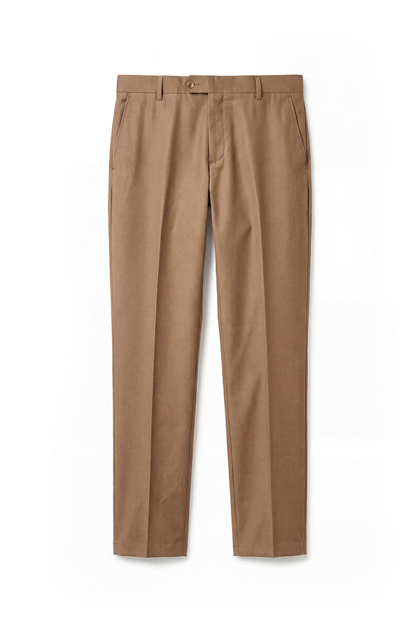 Brown Beige Tailor Ready Pants for men in 100% Premium terry rayon