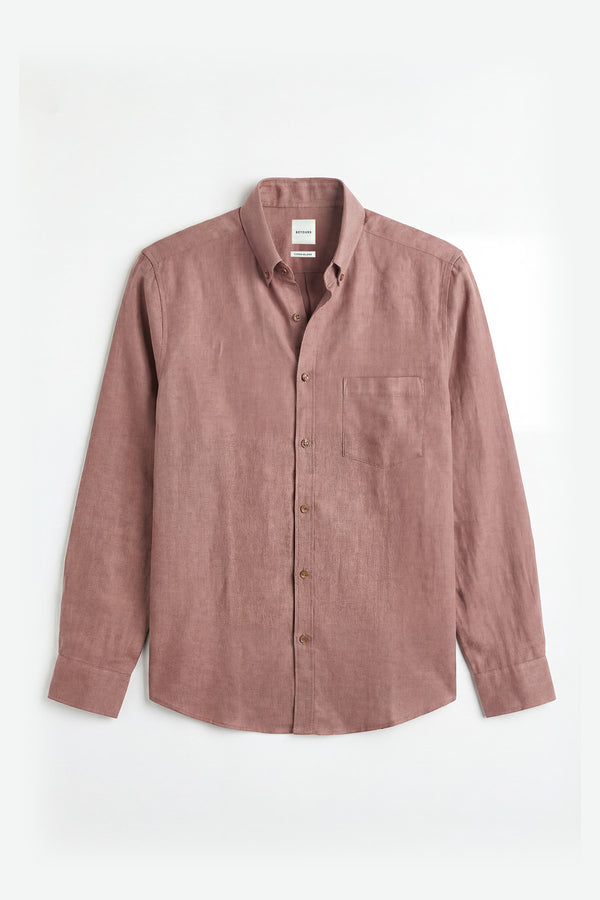 Pink Prose Cotton Linen Shirt for men in the blend of cotton & linen