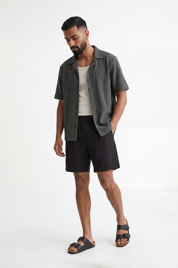 Black Air Shorts for men — regular fit