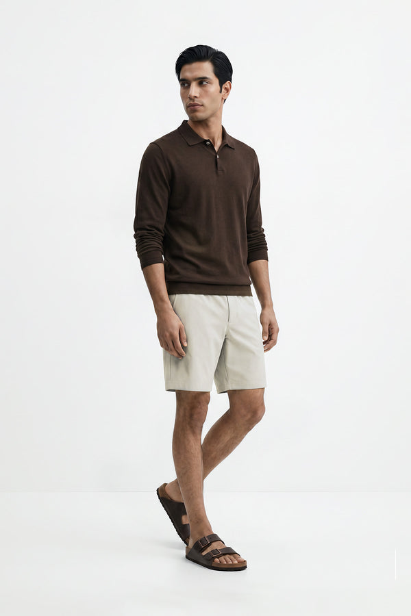 Soft Grey Air Shorts for men — regular fit