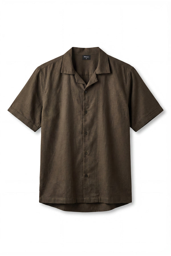 Relax Olive H/S Shirt for men in 100% premium cotton