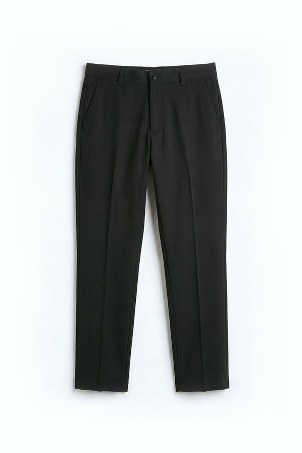 Black Classic Pant for men in triblend fabric - Viscose, polyester & elastane