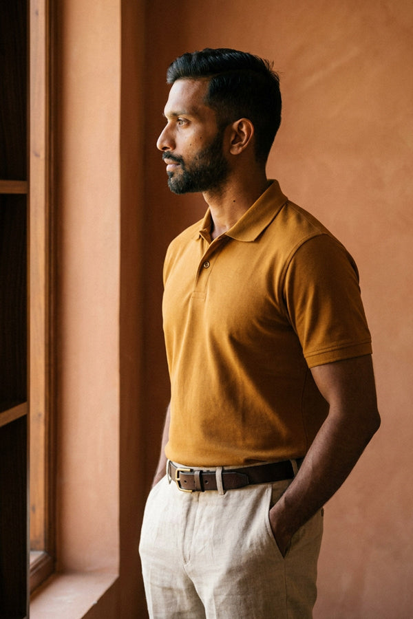 Fine Caramel Nxt Gen Polo T-Shirt for Men - Beyours