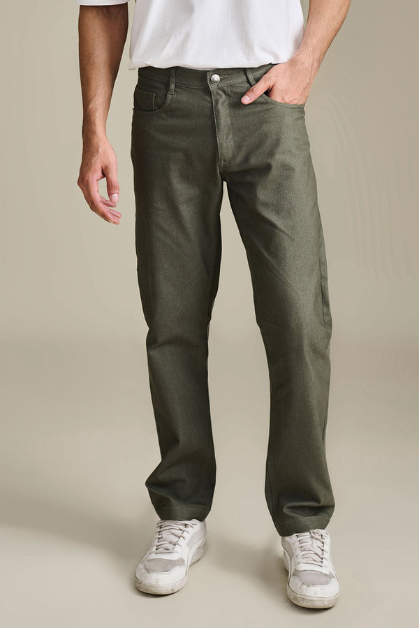 Olive Air Denim for men — regular fit