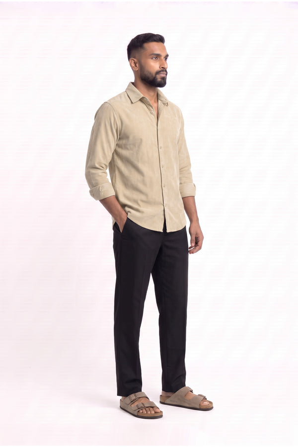 Toasted Almond Corduroy Shirt