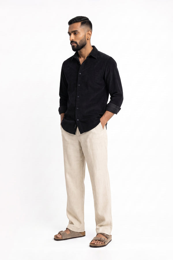 Black Corduroy Shirt