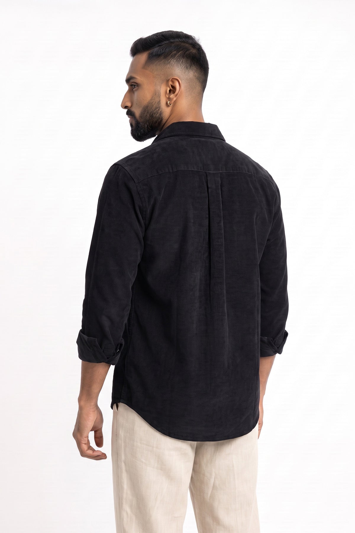 Black Corduroy Shirt