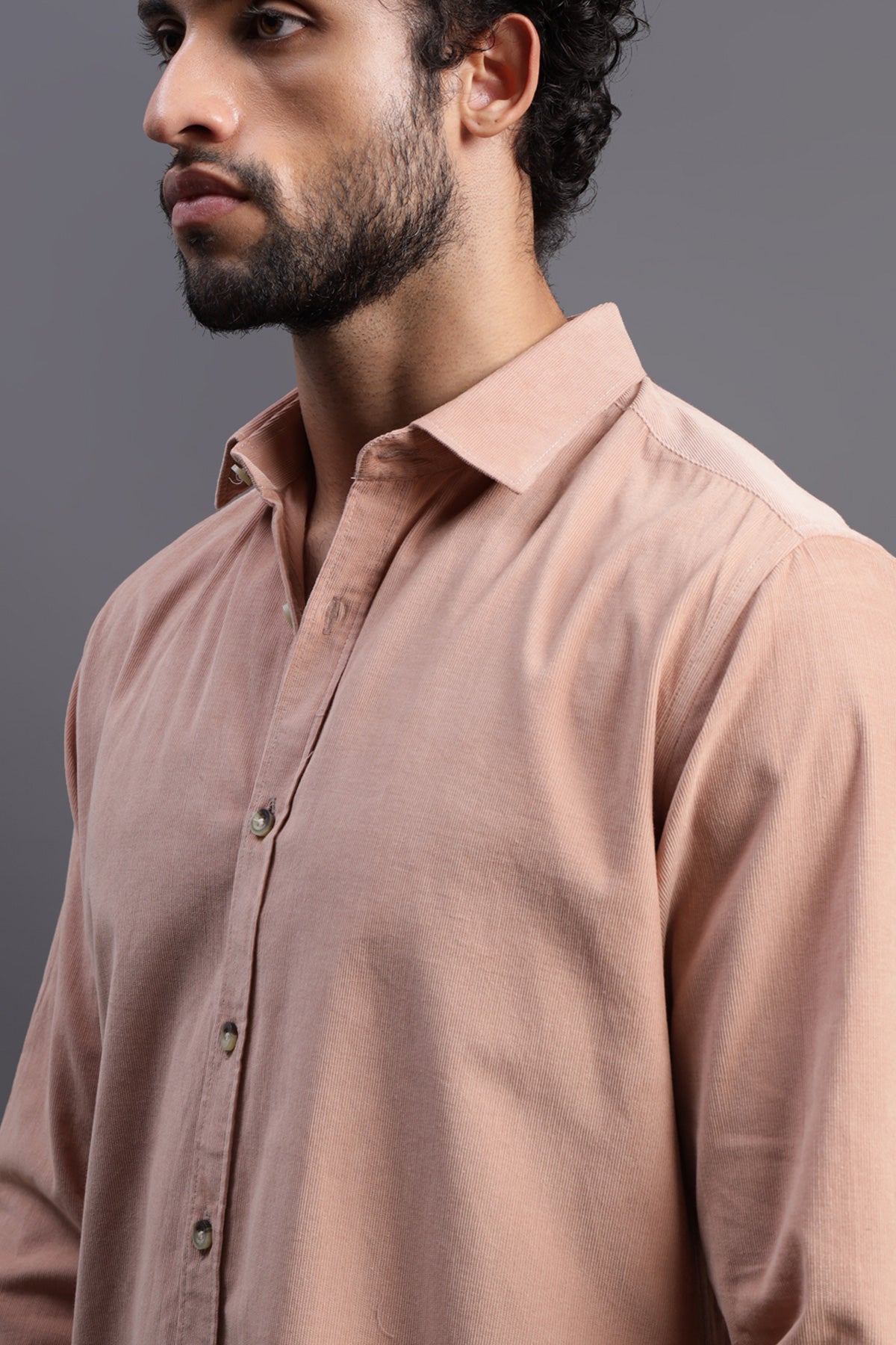 Soft Pink Corduroy Shirt