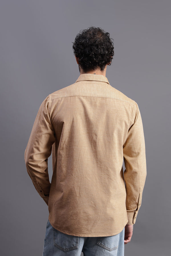 Fawn Corduroy Shirt for men — regular fit