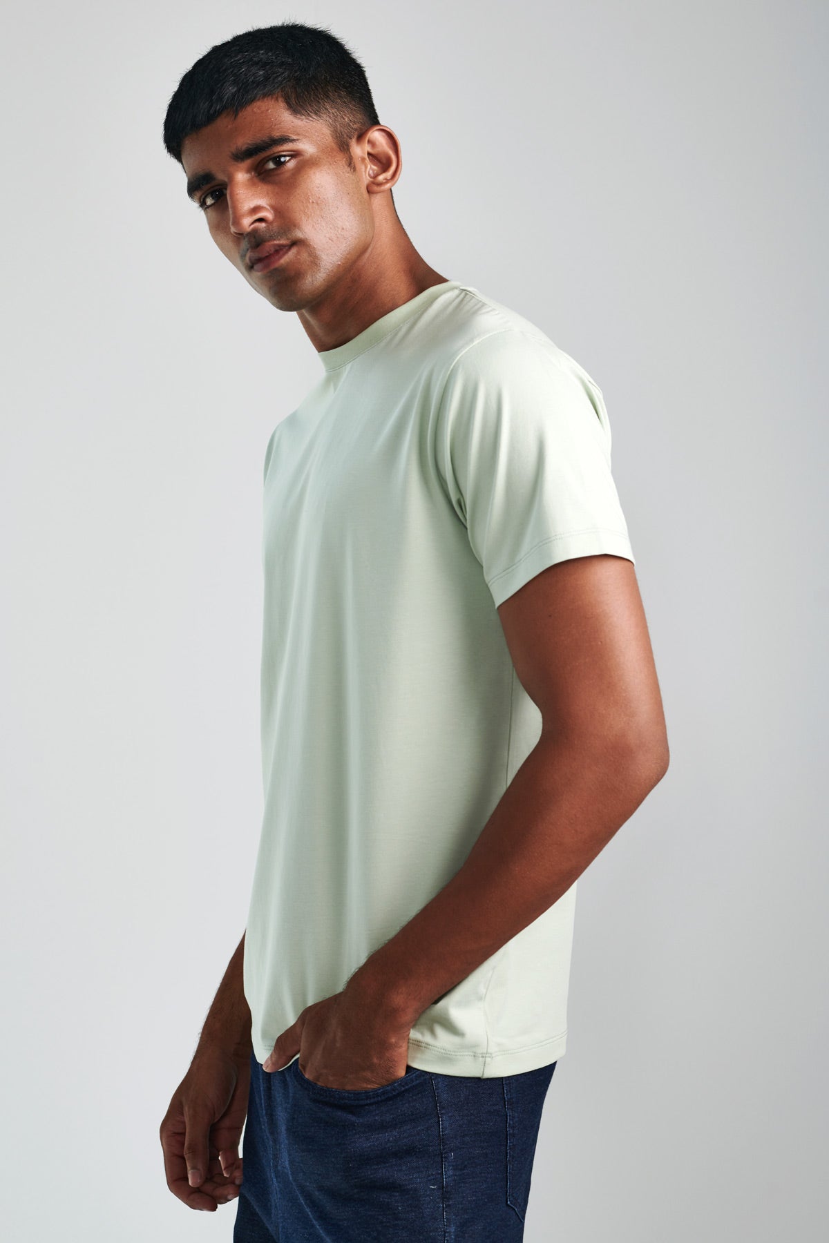 Misty Green Regular Core Tee Beyours Essentials Private Limited