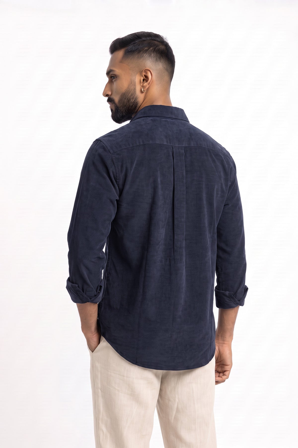 Navy Corduroy Shirt