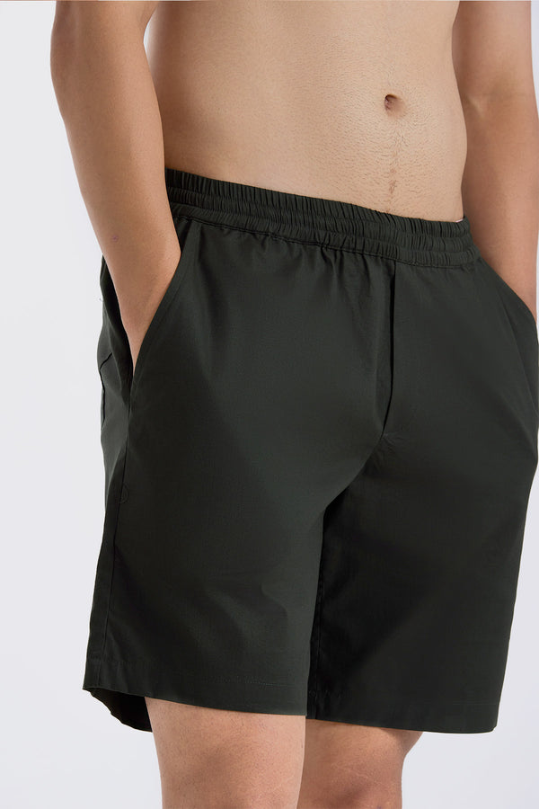 Air Olive Green Shorts for men — regular fit