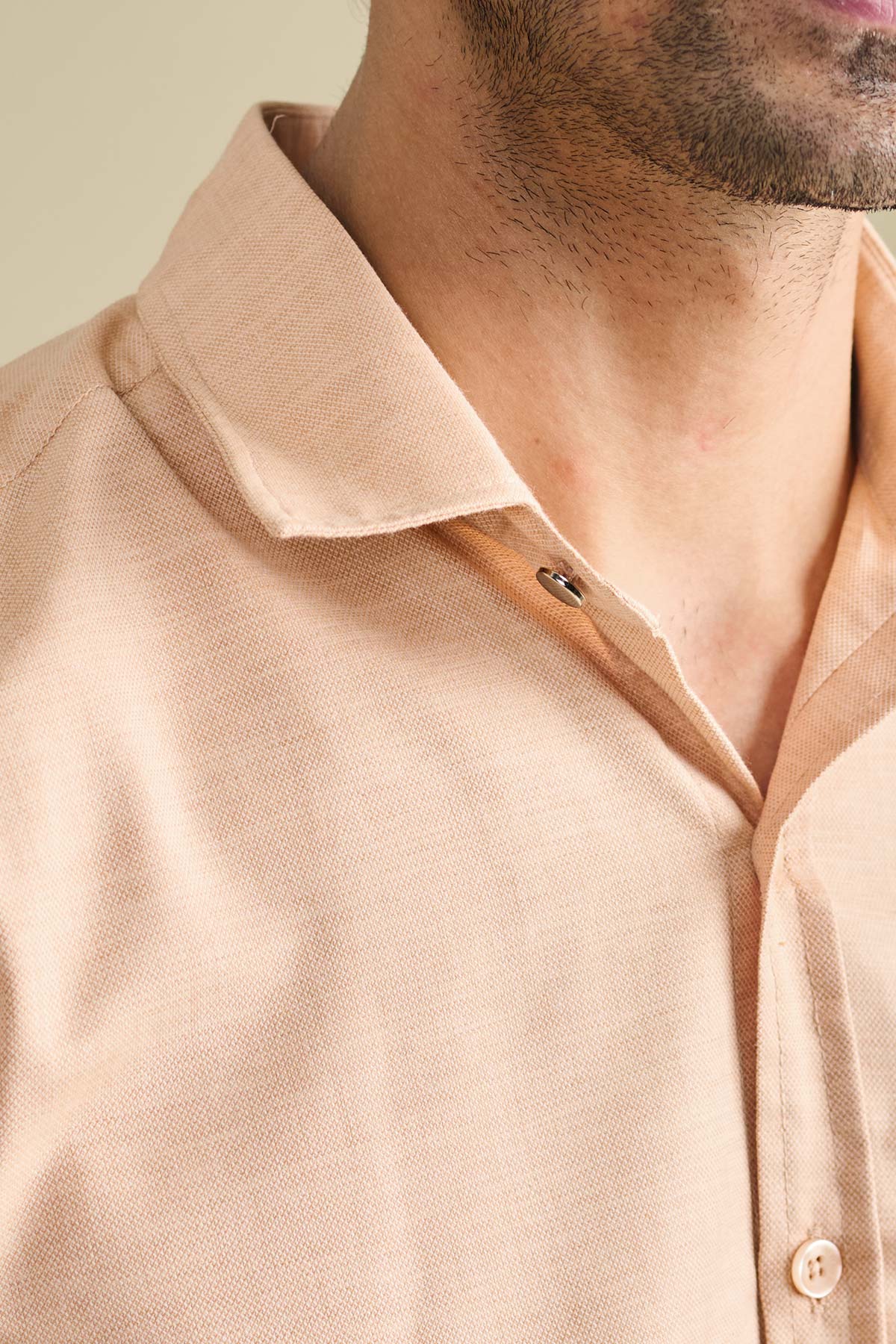 Apricot Texture Shirt