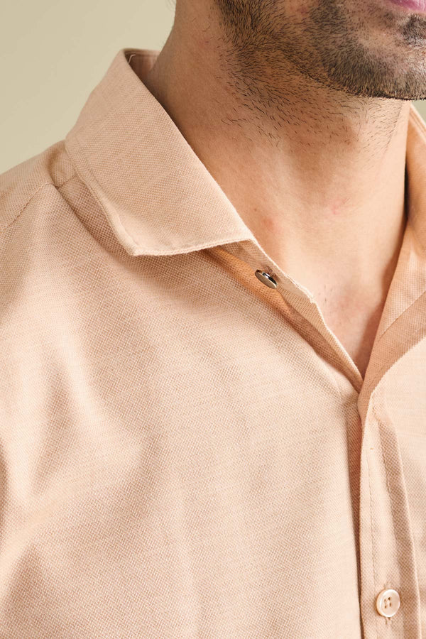 Apricot Texture Shirt for men — regular fit