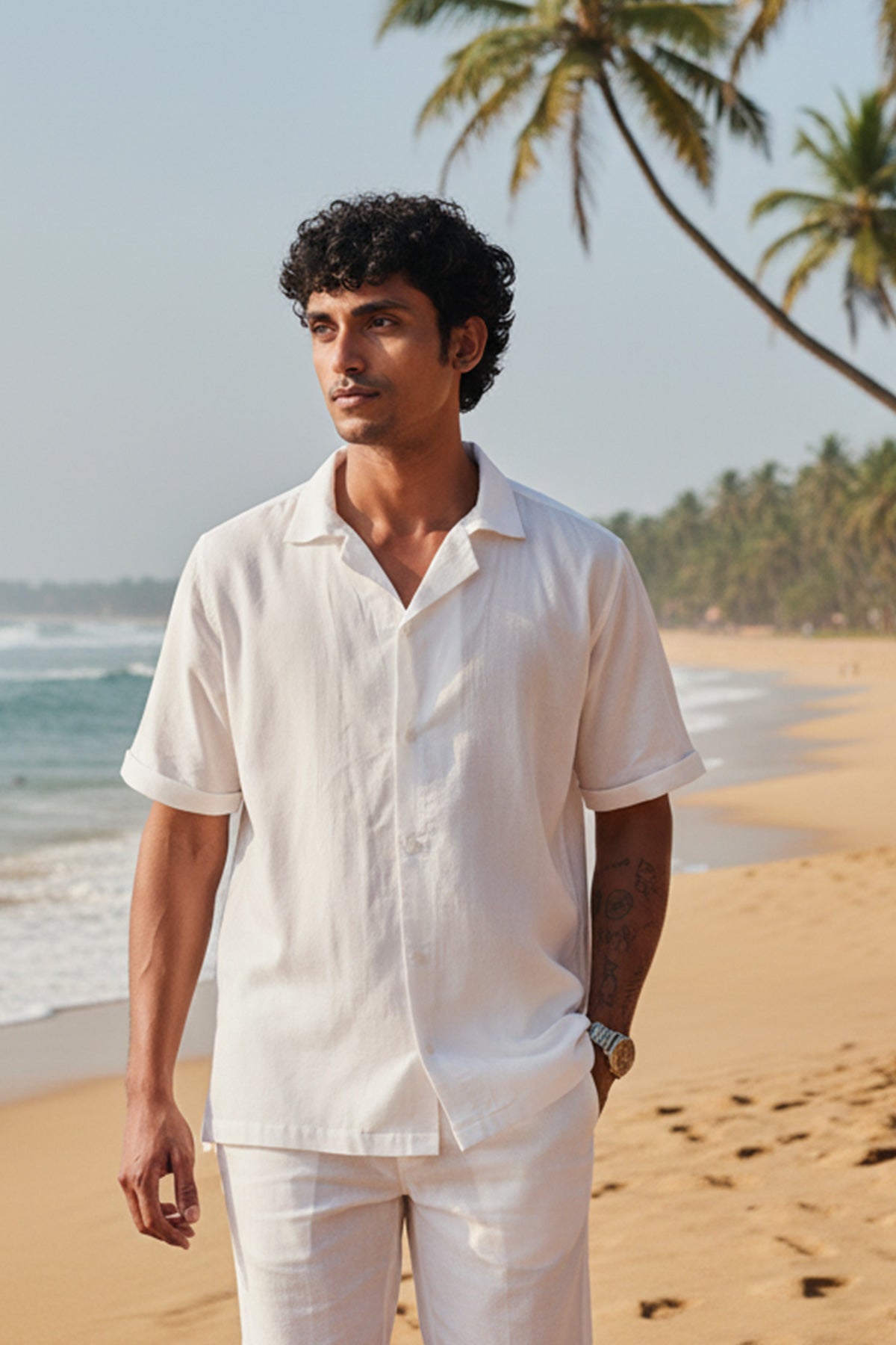 Relax White H/S Shirt