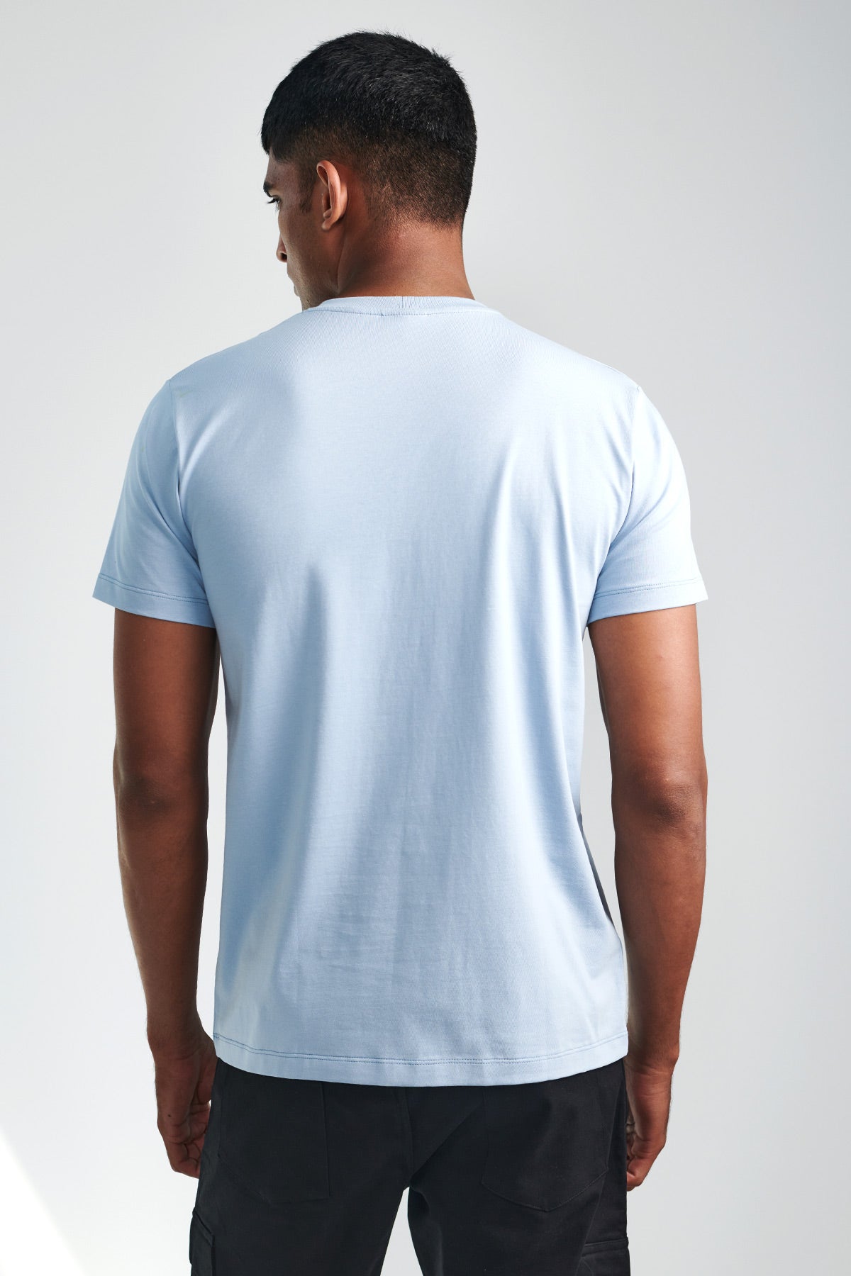 Sky Blue Regular Core Tee Beyours Essentials Private Limited