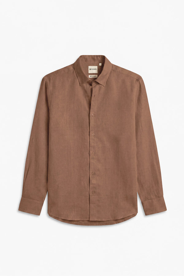 Terra Bloom Linen Shirt for men — regular fit