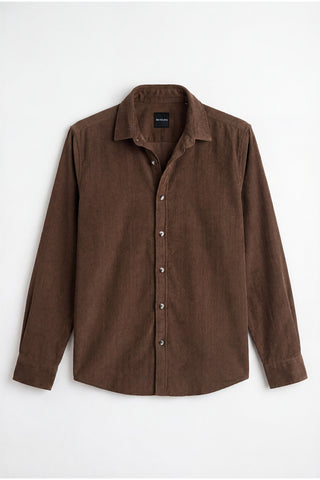 Dark Brown Corduroy Shirt