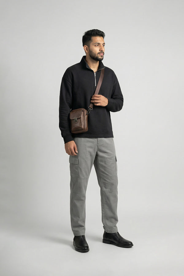 Silver grey Air Cargo Pants for men — ultra lightweight and stretchable fabric