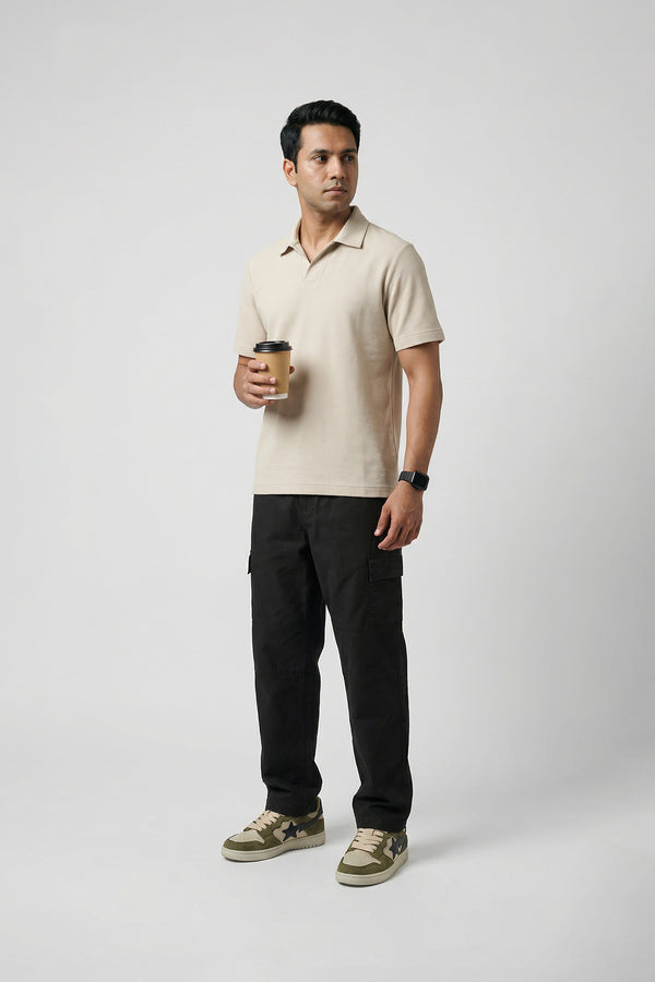 Black Air Cargo Pants for men — ultra lightweight and stretchable fabric