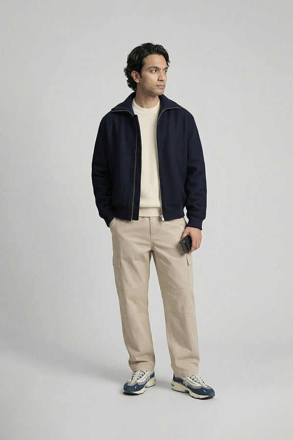 Soft Beige Air Cargo Pants for men — ultra lightweight and stretchable fabric