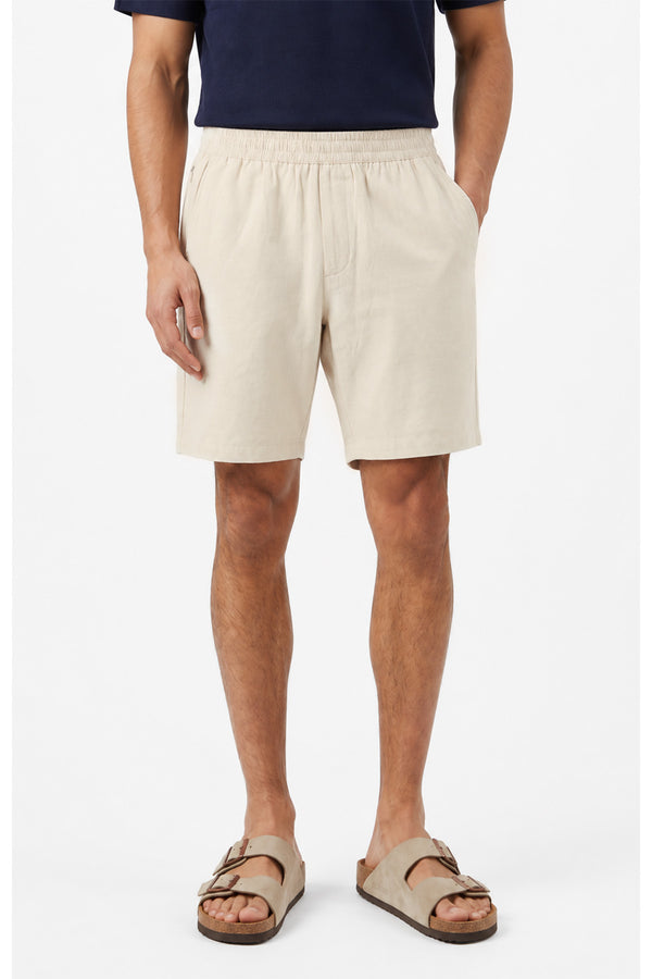 Natural Linen Blend Shorts for men — lightweight and breathable