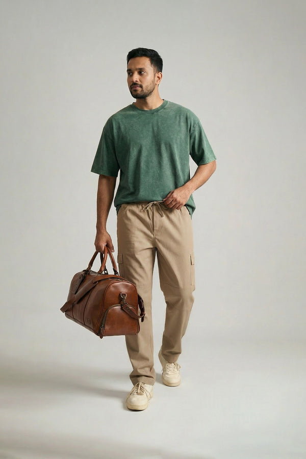 Desert Beige Air Cargo Pants for men — ultra lightweight and stretchable fabric