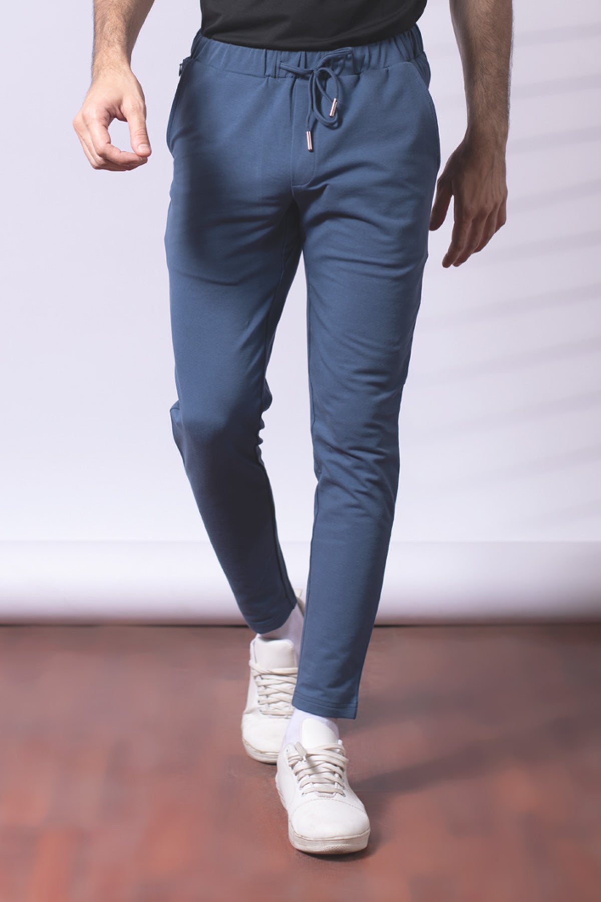 Easy Denim Blue Sweatpant Beyours Essentials Private Limited