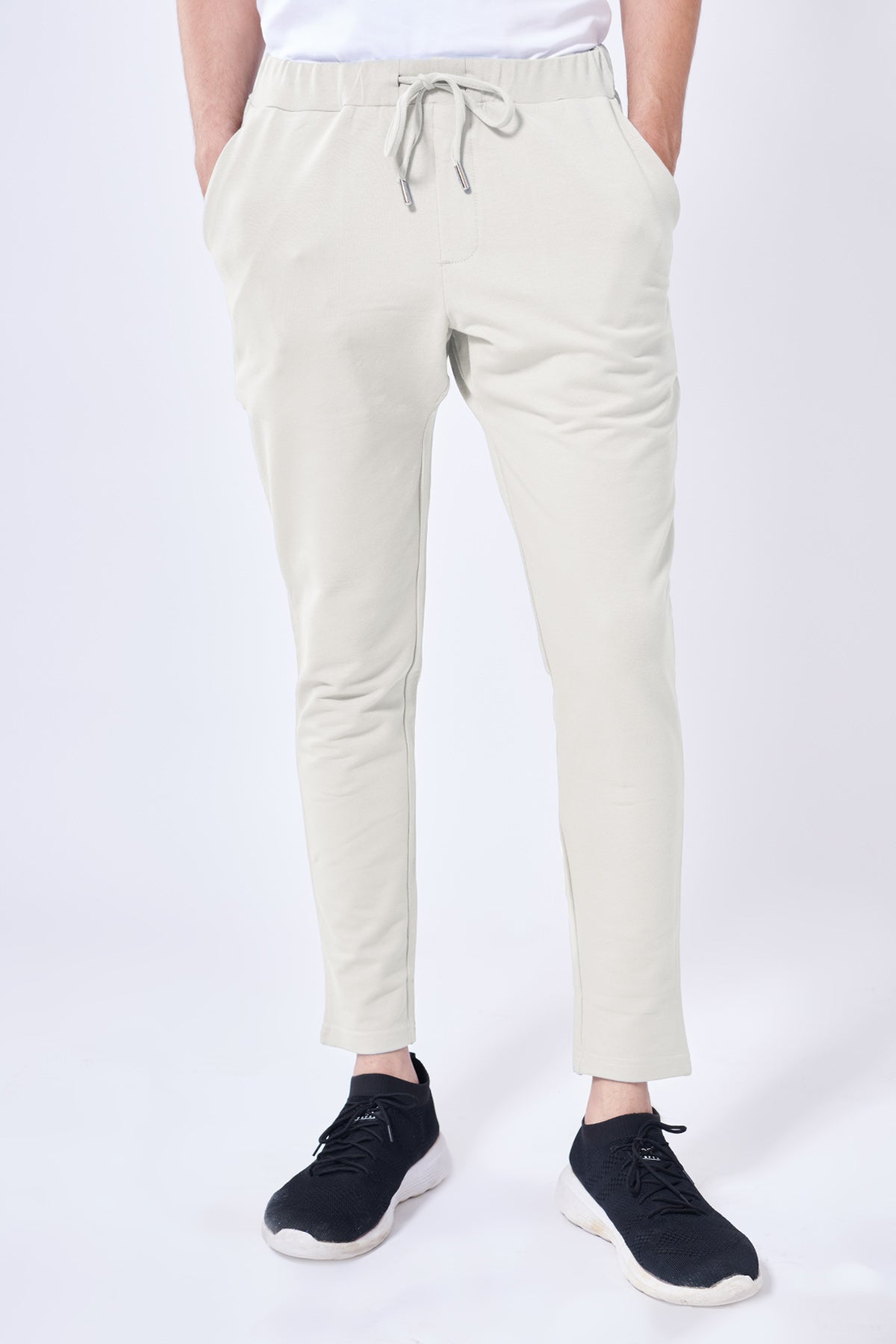 Easy Smoke White Sweatpant Beyours Essentials Private Limited