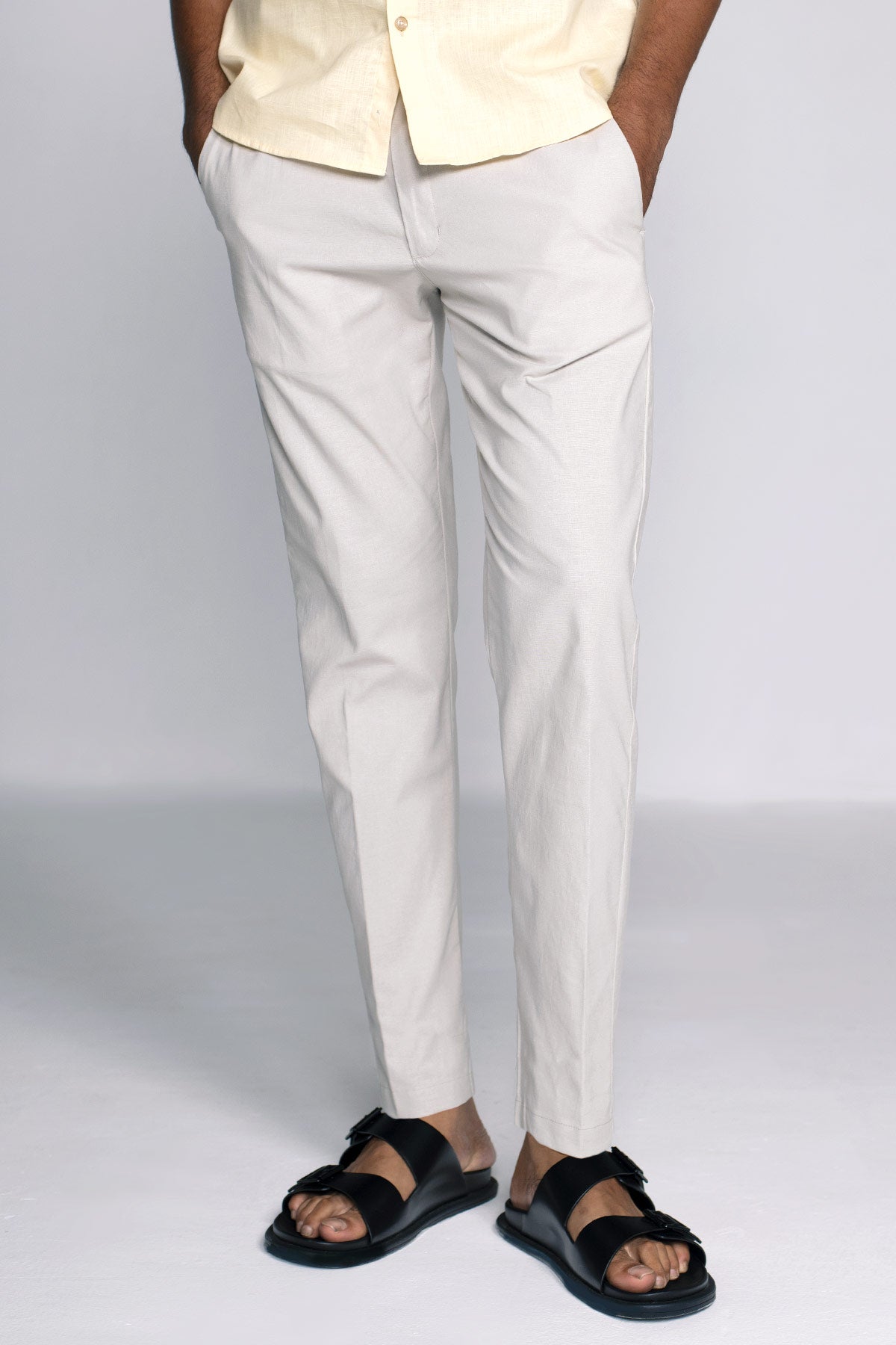 Easy Linen Harbor Grey Trouser