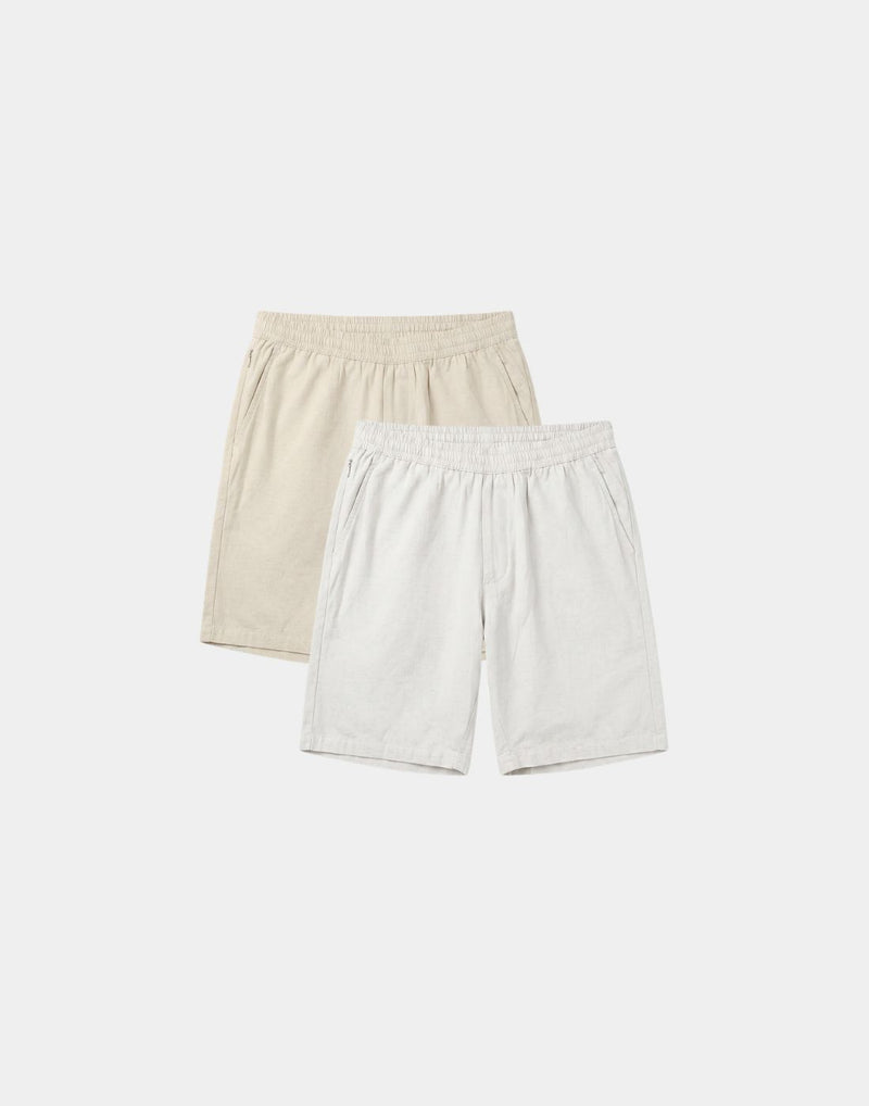 Linen Shorts — Pack of 2