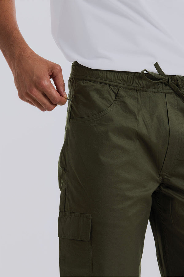 Lunar Green Air Cargo Pants for men — ultra lighteight and stretchable fabric