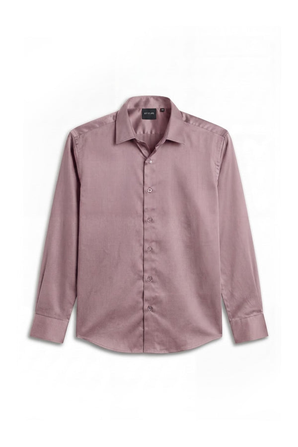 The Mist Lavender Classic Shirt for men in 100% premium cotton satin