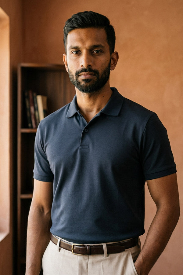 Cosmic Navy Nxt Gen Polo T-Shirt for Men - Beyours