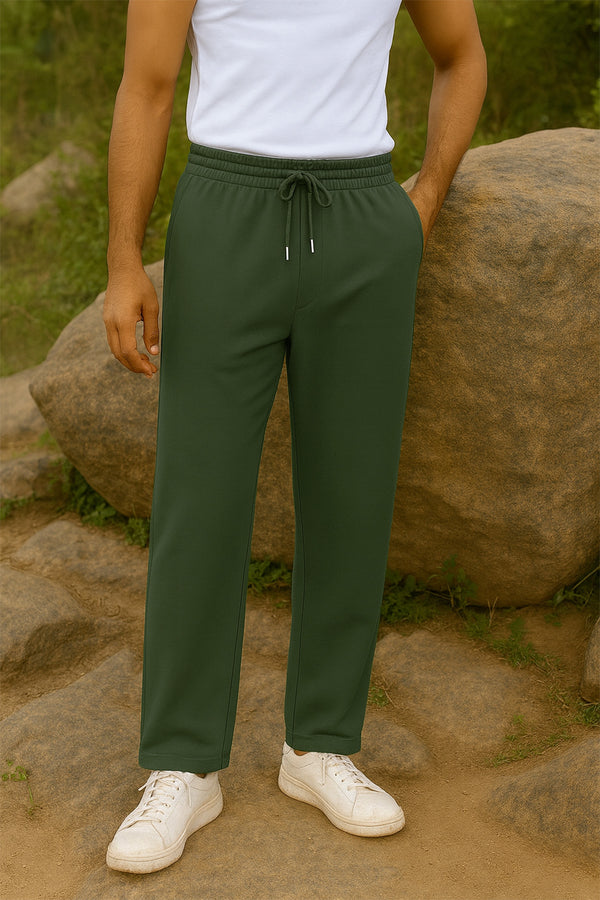 Pea Green Pajama for men — straight & Relaxed fit