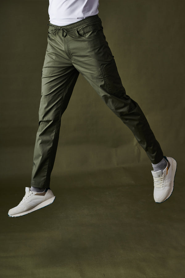 Olive Air Cargo Pants for men — ultra lightweight and stretchable fabric