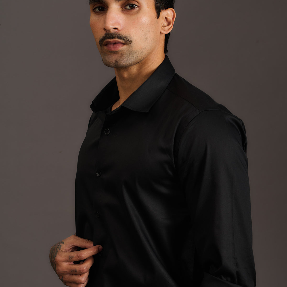 Urban Classics Men's Huge Oversized Button-Down Shirt – Black, Size XL, Casual Loose Fit