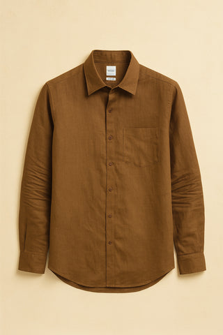Brown Linen Shirt