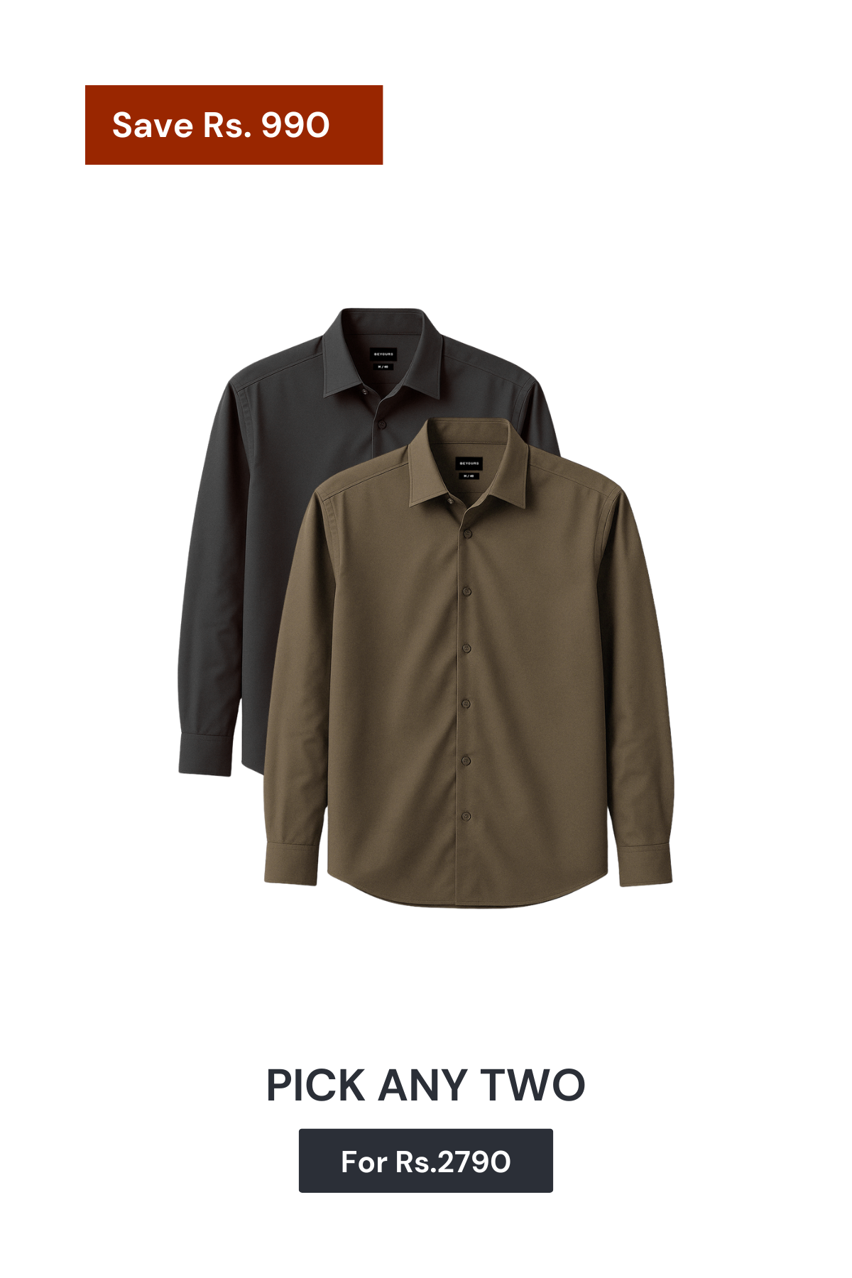 Pack of 2 - Classic shirt