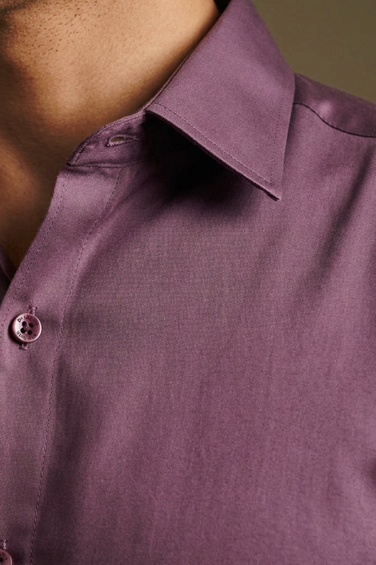 Royal Plum Classic Shirt for men in 100% premium cotton satin