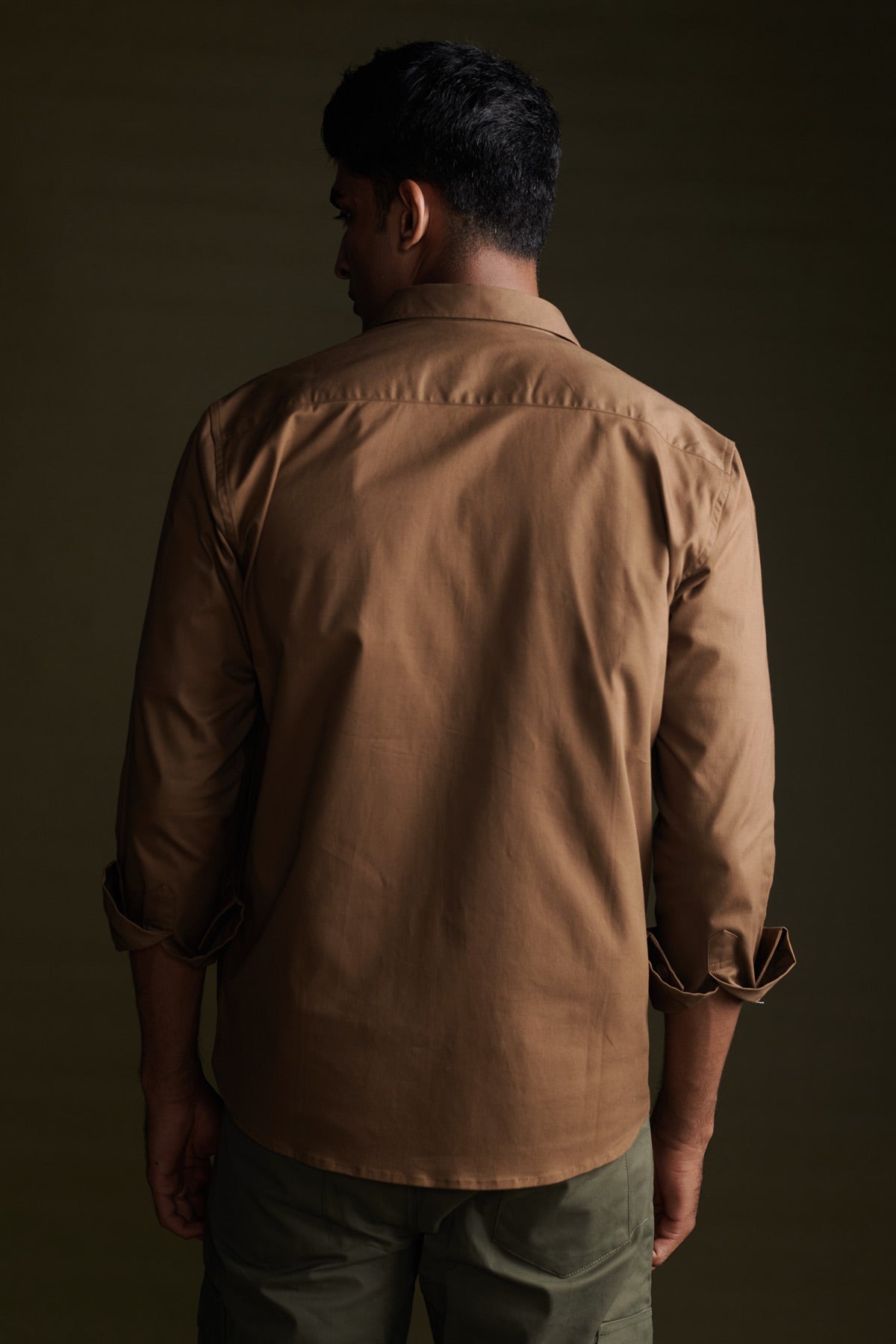 Clay Brown Overshirt Beyours Essentials Private Limited