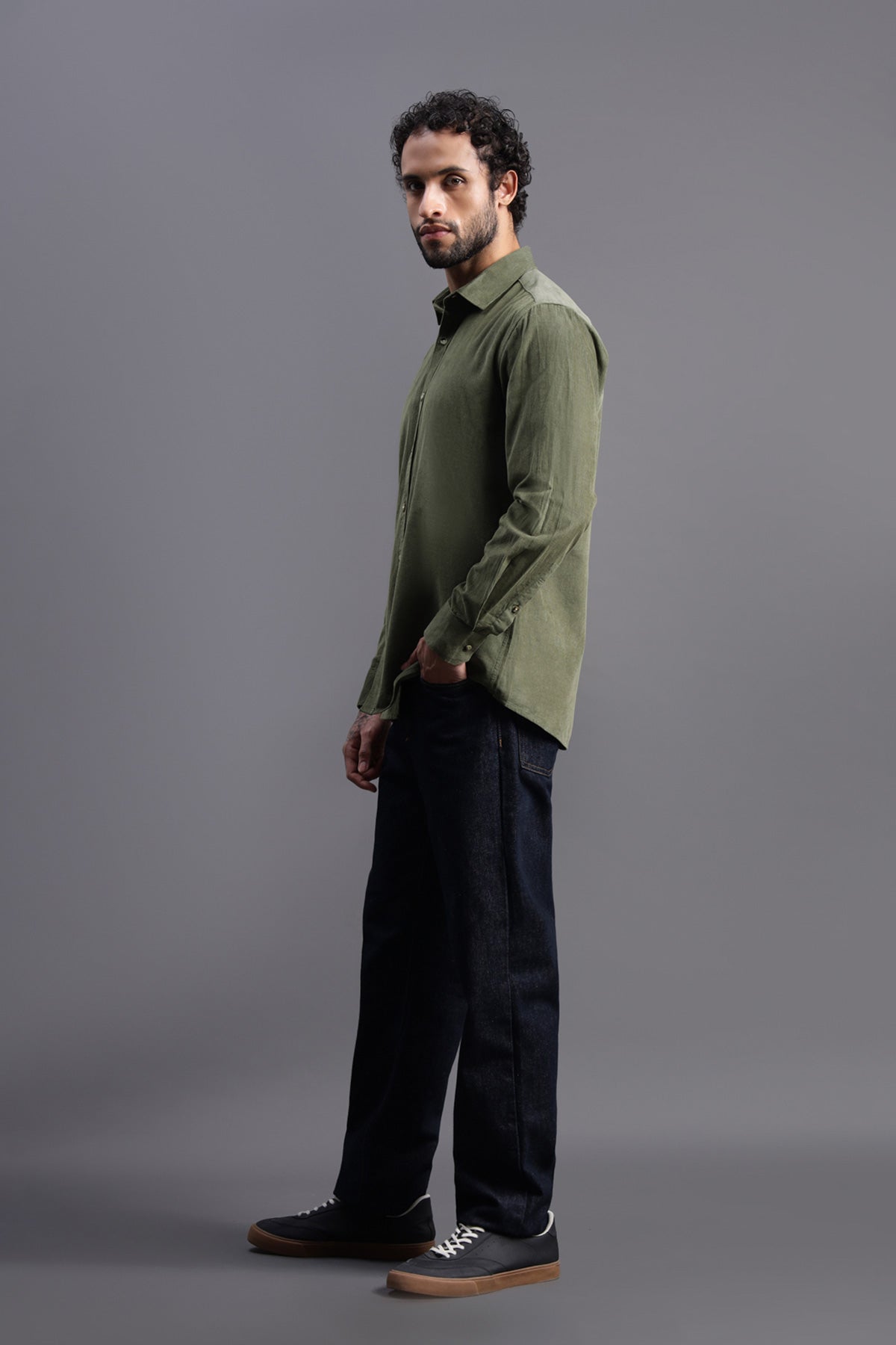 Sage Green Corduroy Shirt