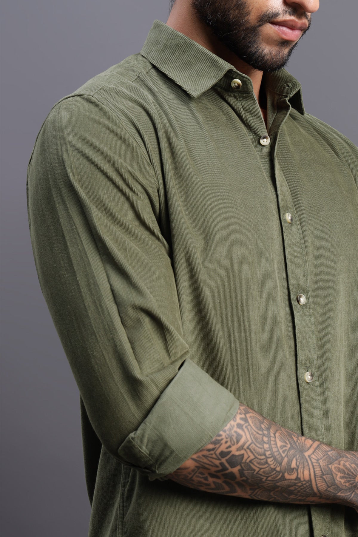 Sage Green Corduroy Shirt