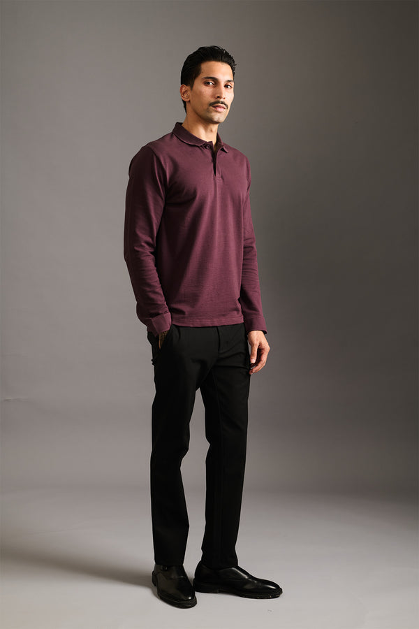 Deep Wine Rare Polo for men — fade resistant and rare design