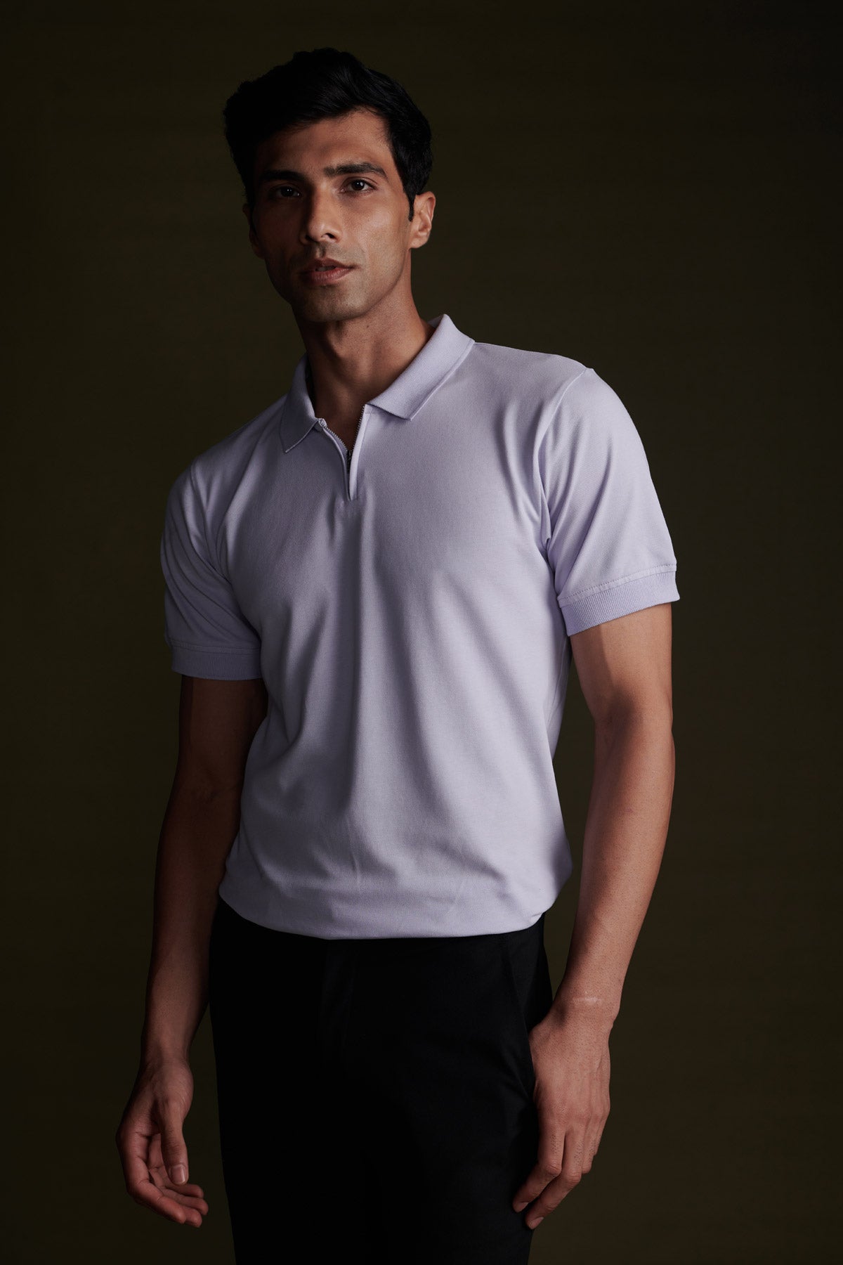Hazey Lavender Polo Half Sleeve Beyours Essentials Private Limited