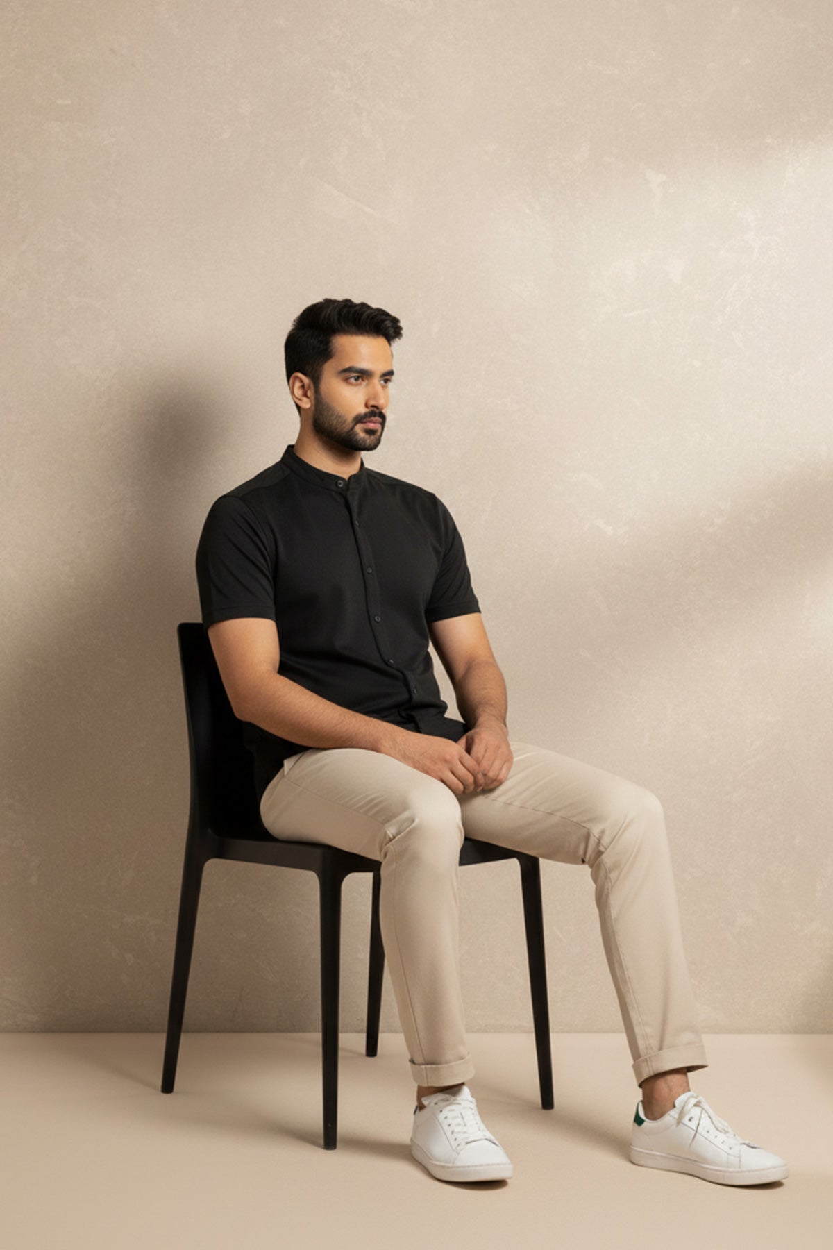 The Black Knit Shirt