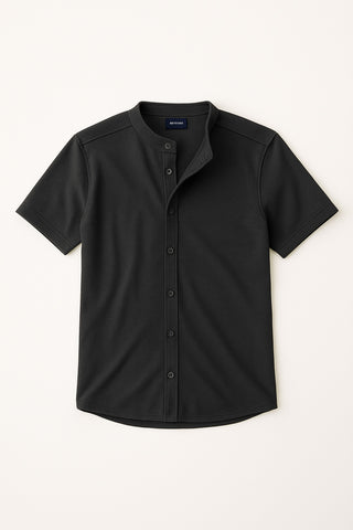 The Black Knit Shirt