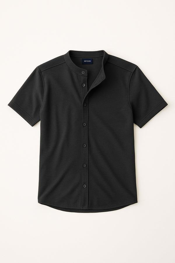 The Black Knit Shirt