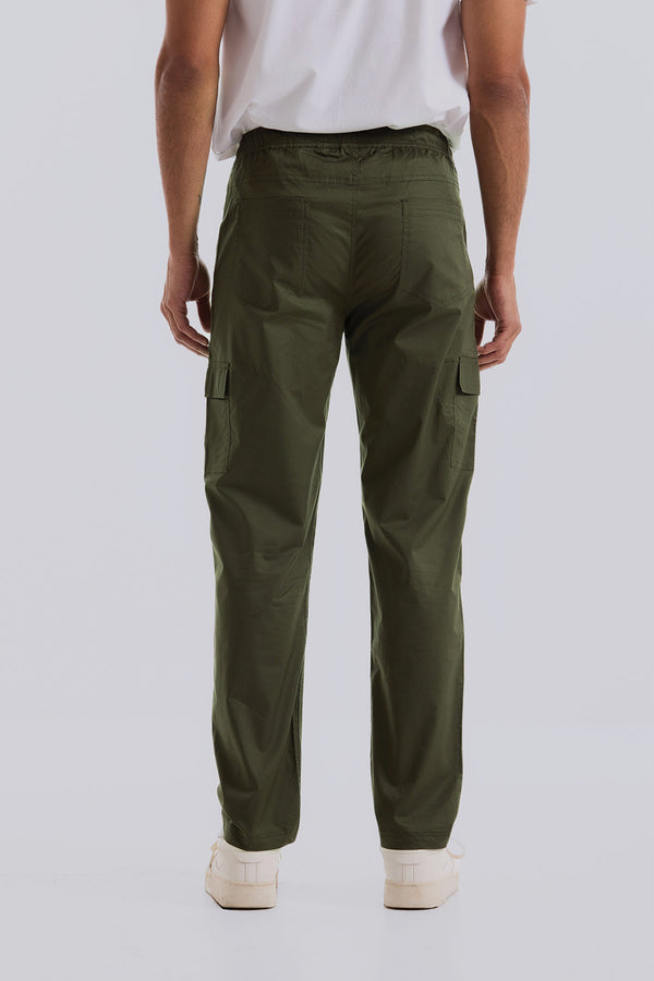 Lunar Green Air Cargo Pants for men in finest 60s cotton elastane, 98% premium cotton, 2% elastane